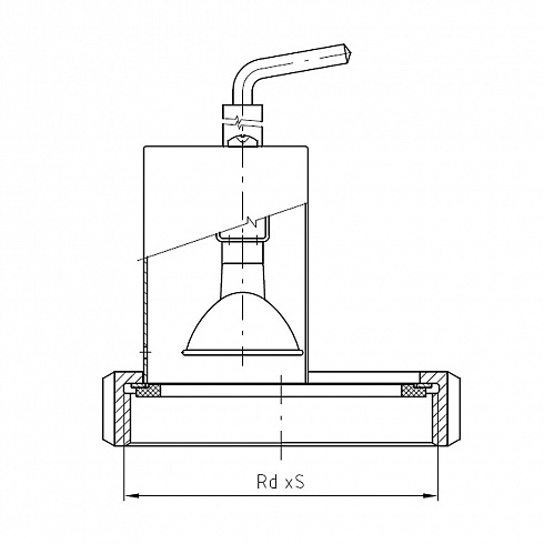 51861 – Подсветка диоптра с гайкой нержавеющая – AISI 304