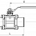 40660 Шаровой кран проходной из трех частей нержавеющий С-С — DIN, AISI 304